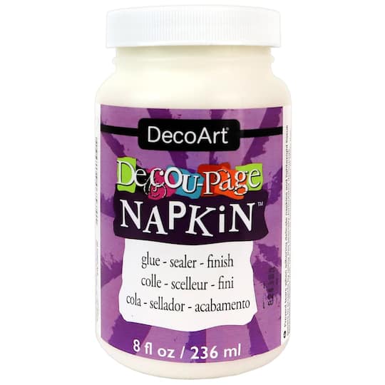 DecoArt&#xAE; Decoupage Napkin&#x2122; Glue &#x26; Sealer, 8oz.
